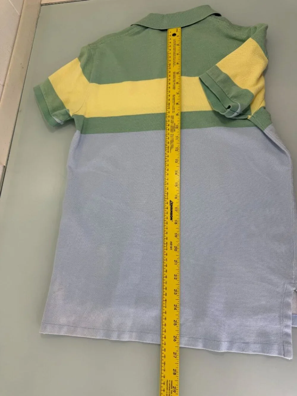 Vintage Polo Ralph Lauren Polo Shirt Colorblock Mens Small S Custom Fit 90's Y2K